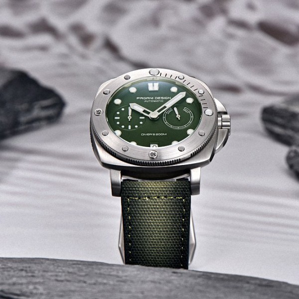 Годинник наручний Pagani Design PD-1767 Silver-Green
