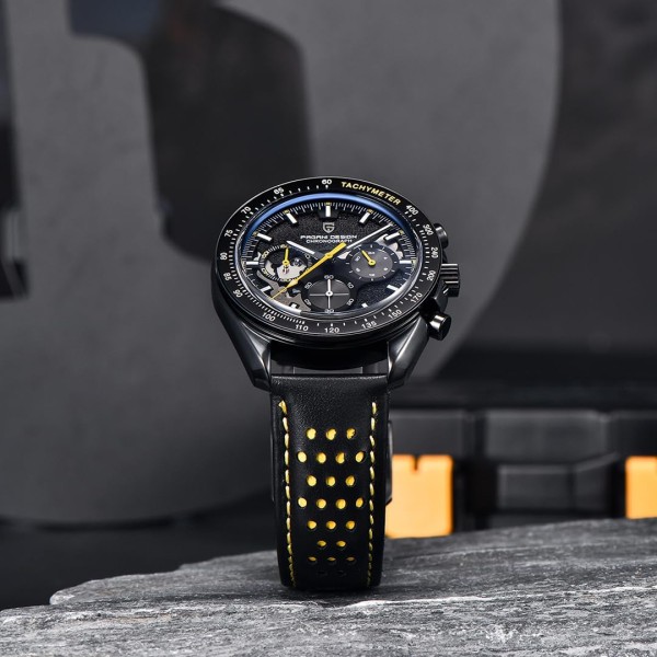Годинник наручний Pagani Design PD-1779 Black-Yellow