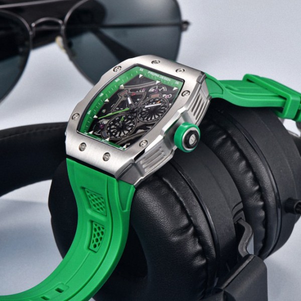 Годинник наручний Pagani Design PD-YS012 Silver-Green