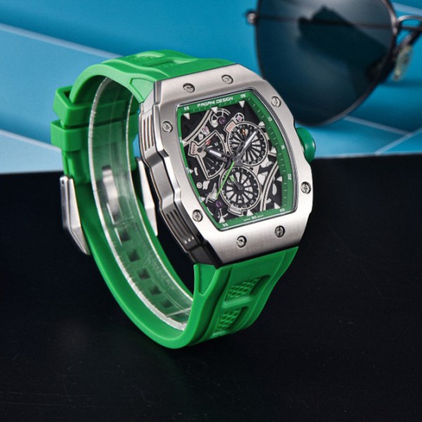 Годинник наручний Pagani Design PD-YS012 Silver-Green