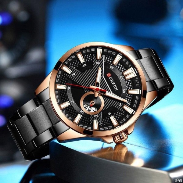 Curren 8372 Black-Cuprum