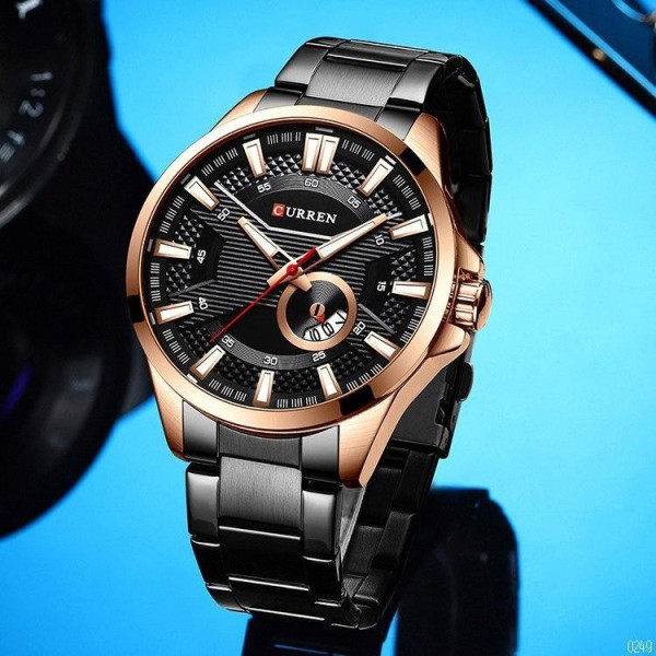 Curren 8372 Black-Cuprum