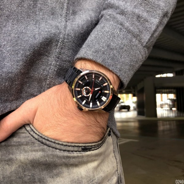 Curren 8372 Black-Cuprum