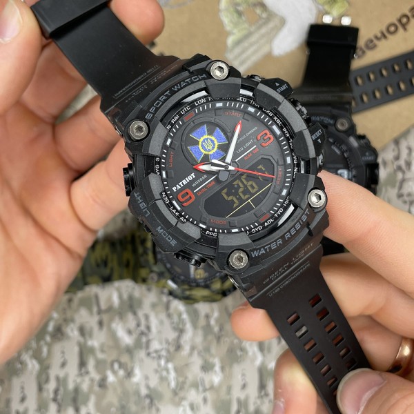 Patriot 001RDSBU СБУ Чорні з червоним + Коробка.