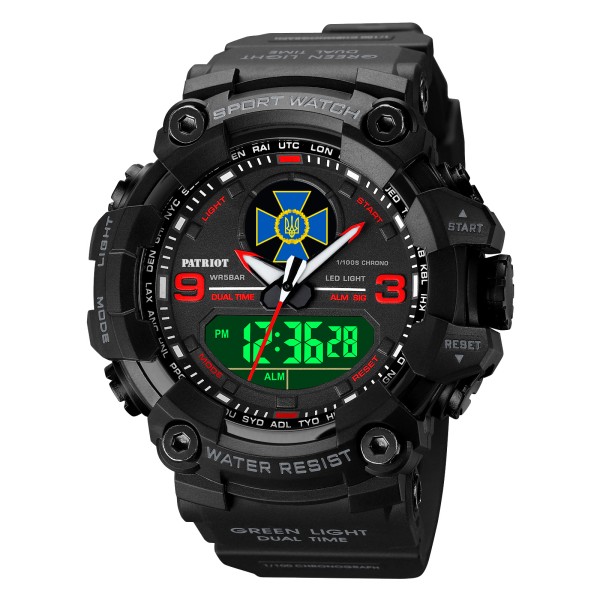 Patriot 001RDSBU СБУ Чорні з червоним + Коробка.