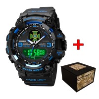 Часы наручные Patriot 001BUDPS ДПС Чорні з синім + Коробка.