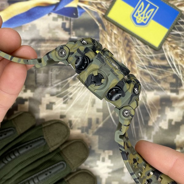 Patriot 001CMGRUAGD Тризуб золото Зелений камуфляж + Коробка.
