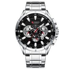 Curren 8363 Silver-Black