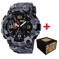 Часы наручные Patriot 002CMGYUASI Тризуб срібло Сірий камуфляж + Коробка.