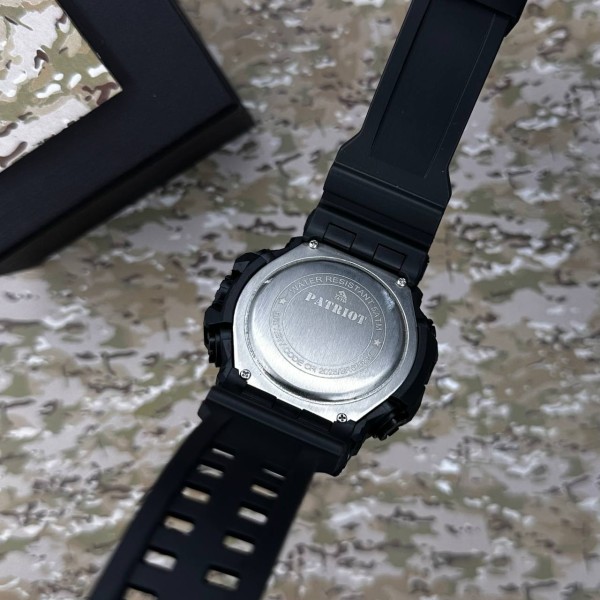 Patriot 003BKUASI Тризуб срібло Чорні + Коробка.