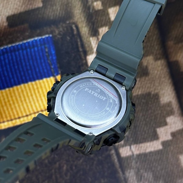 Часы наручные Patriot 004CMGRPO Поліція Зелений камуфляж + Коробка