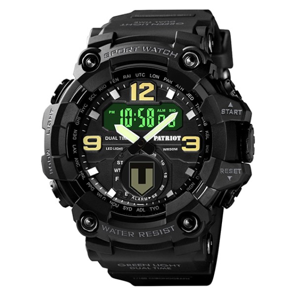 Годинник наручний Patriot 004BKTRO ТРО Чорні + Коробка