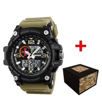 Часы наручные Patriot 012BKKHSU ЗСУ Чорні з хакі + Коробка.