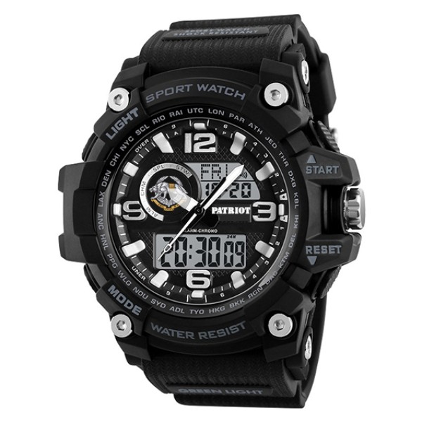 Часы наручные Patriot 012BKSSO ССО Чорні + Коробка