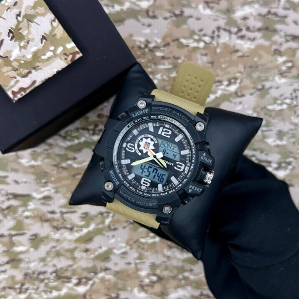 Годинник наручний Patriot 012BKKHPO Поліція Чорні з хакі + Коробка.