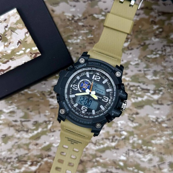 Годинник наручний Patriot 012BKKHSBU СБУ Чорні з хакі + Коробка.