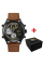 Годинник наручний Patriot 017BKBR Тризуб золото Black-Brown