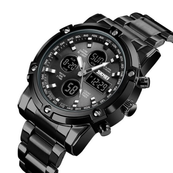 Годинник наручний Skmei 1389BK All Black