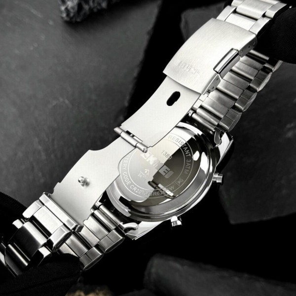 Skmei 1389BU Silver-Black-Blue
