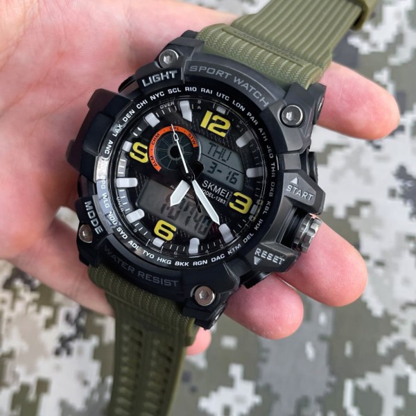 Годинник наручний Skmei 1283 Black-Military Wristband.