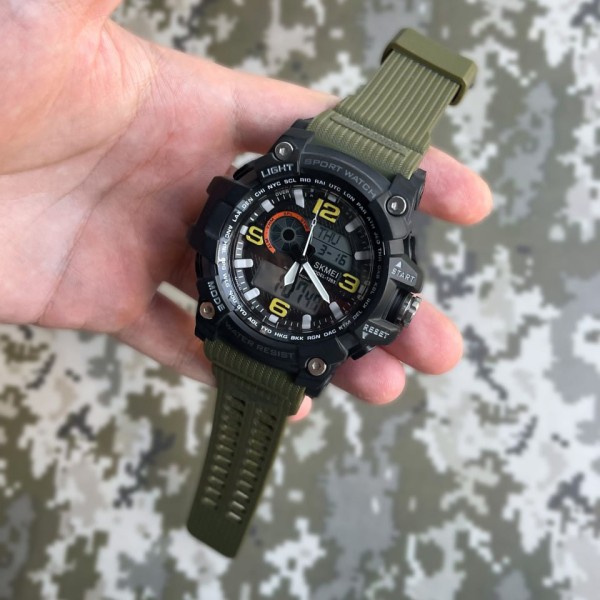 Годинник наручний Skmei 1283 Black-Military Wristband.