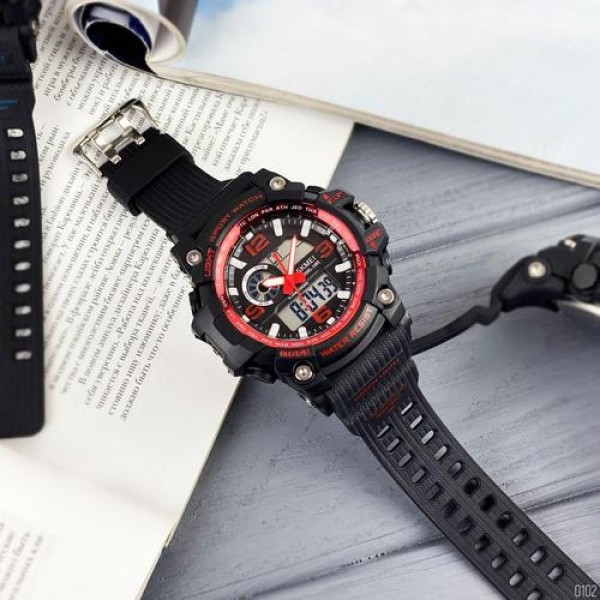 Годинник наручний Skmei 1283 Black-Red