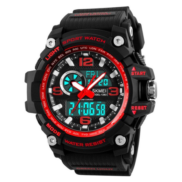 Годинник наручний Skmei 1283 Black-Red