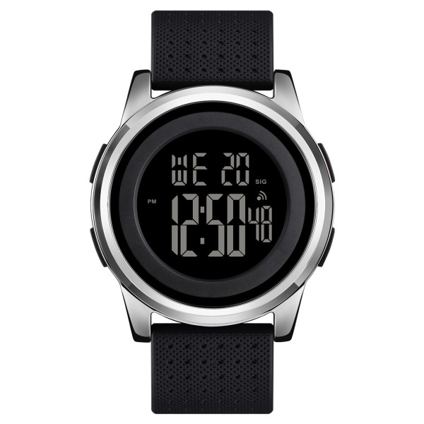 Годинник наручний Skmei 1502SI Black-Silver
