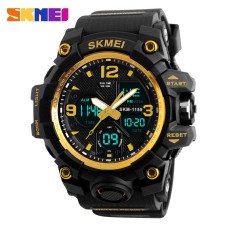 Годинник наручний Skmei 1155 Black-Gold