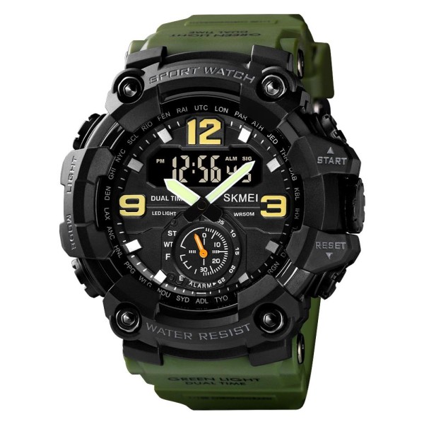 Годинник наручний Skmei 1637AG Army Green.