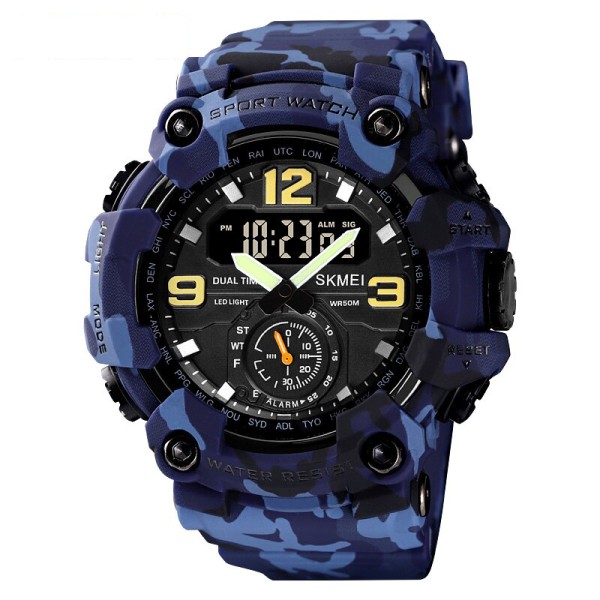 Годинник наручний Skmei 1637 Blue-Military