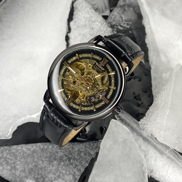 Forsining 8173 Gold-White Steel