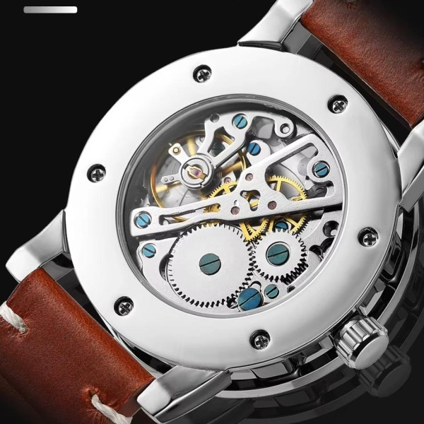 Годинник наручний Winner 8278 Silver-Gold-Black