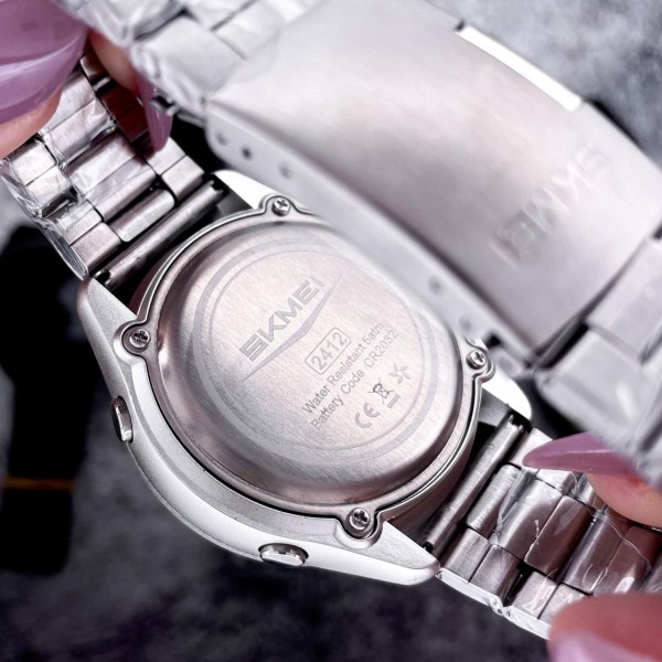 Годинник наручний Skmei 2412SSI Silver Steel