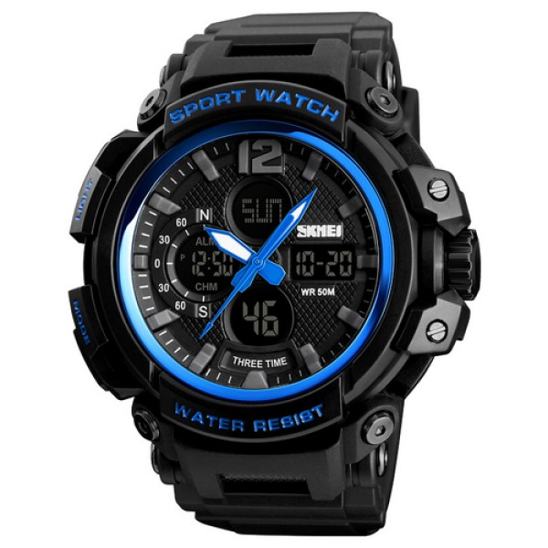 Годинник наручний Skmei 1343 Black-Blue