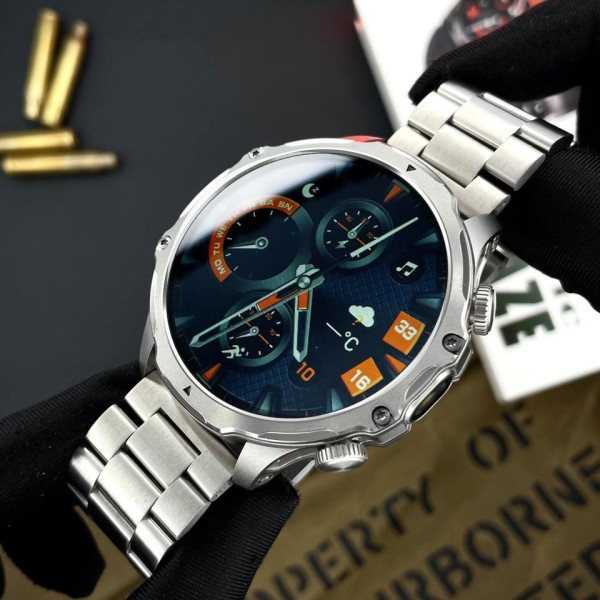 Смарт-годинник Розумний годинник Modfit Tactic Blaze Silver Steel + ремінець в подарунок