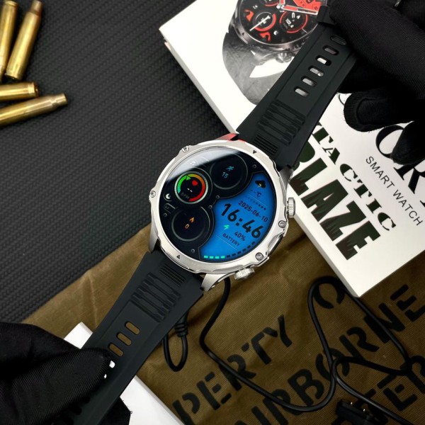 Смарт-годинник Розумний годинник Modfit Tactic Blaze Silver Steel + ремінець в подарунок