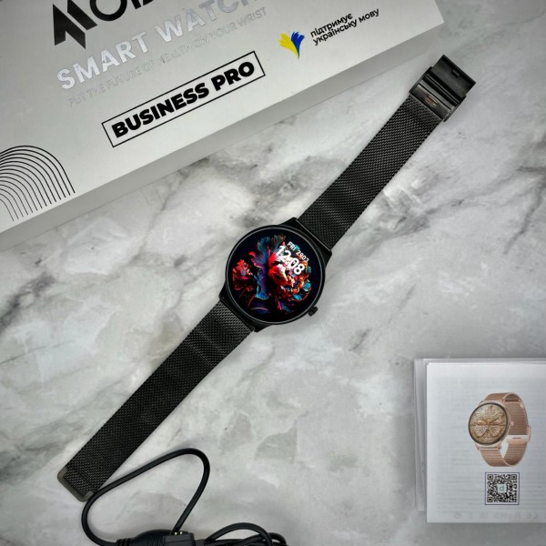 Смарт-годинник Modfit Business Pro Black Mesh