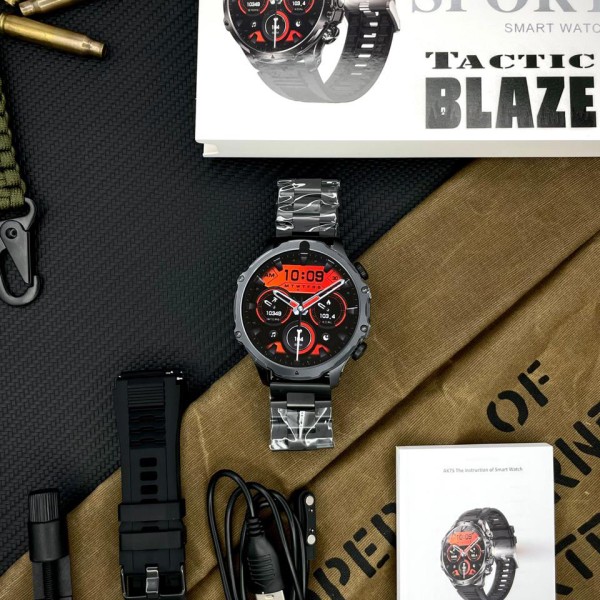 Смарт-часы Modfit Tactic Blaze Black Steel