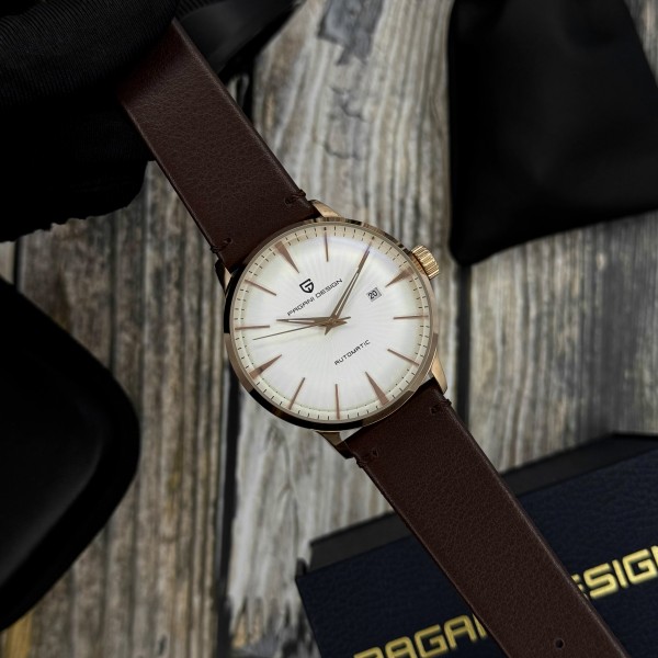 Годинник наручний Pagani Design PD-2770 Gold-Black-Brown