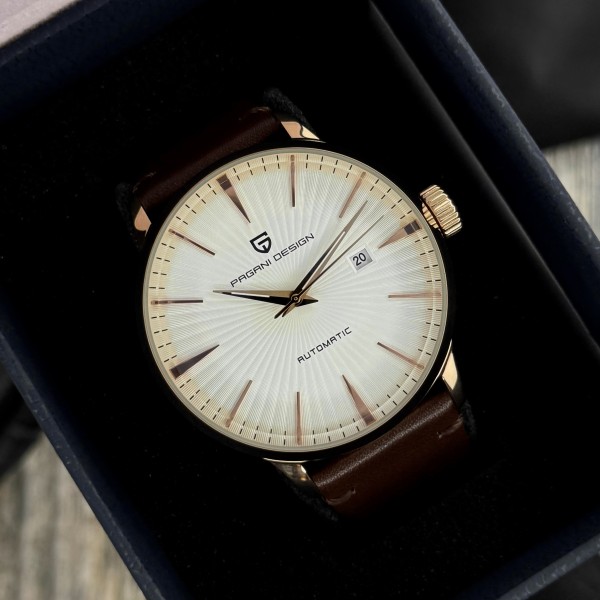 Годинник наручний Pagani Design PD-2770 Gold-Black-Brown