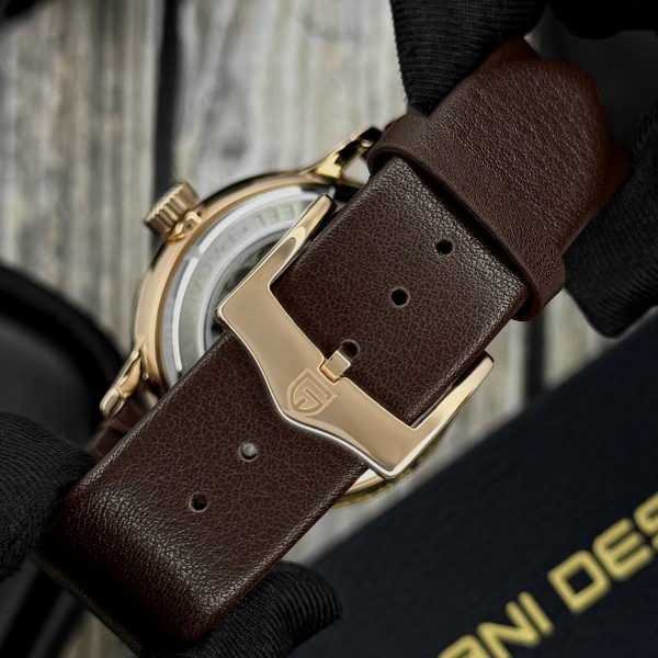 Годинник наручний Pagani Design PD-2770 Gold-Black-Brown
