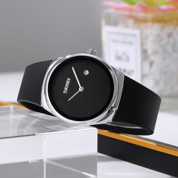 Годинник наручний Skmei 2177SIBK Silver-Black