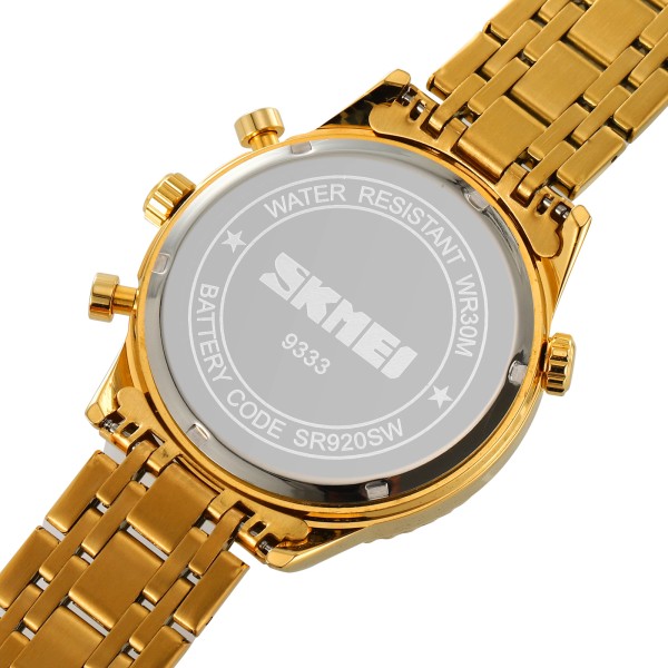 Годинник наручний Skmei 9333GDGN Gold-Green