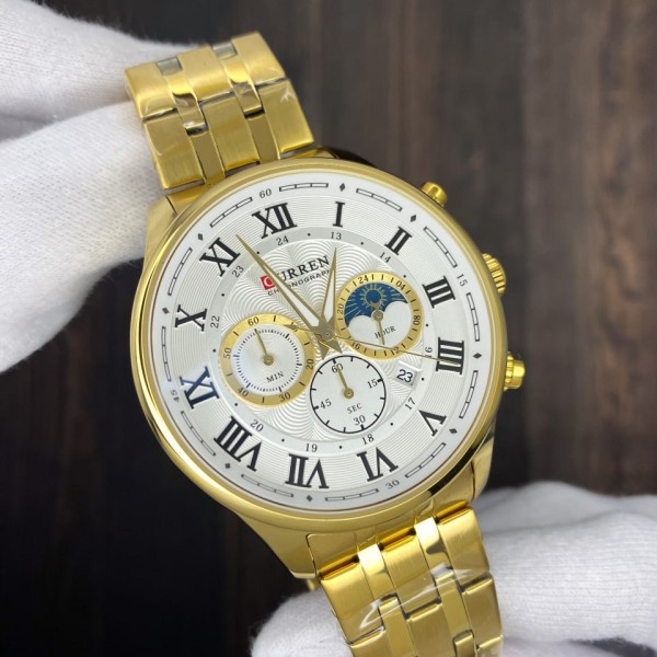 Годинник наручний Curren 8427 Gold-White