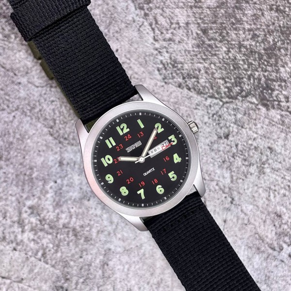 Годинник наручний Skmei 9112BK Silver-Black