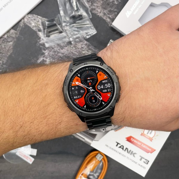 Смарт-годинник Kospet TANK T3 Black Special Edition