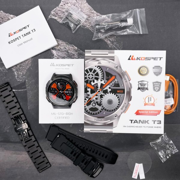 Смарт-годинник Kospet TANK T3 Black Special Edition