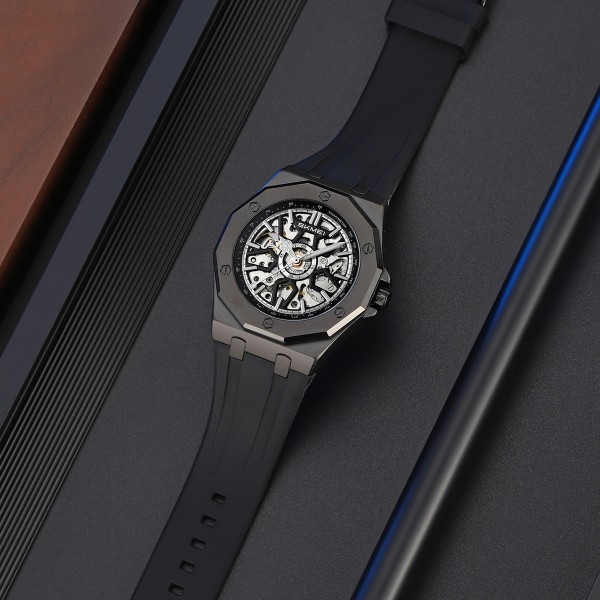 Годинник наручний Skmei M036PBK Black Steel