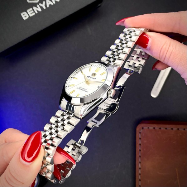 Годинник наручний Benyar BY-5209 White
